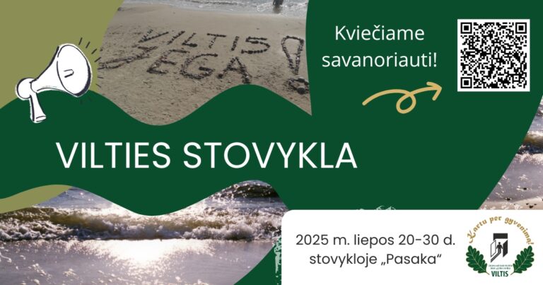 Kviečiame savanoriauti vasaros stovykloje